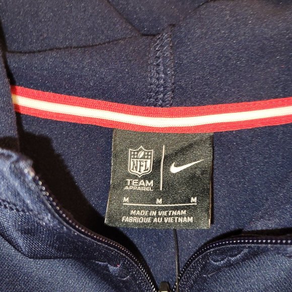 Nike Therma NFL New England Patriots Full Zip Hoodie Mens [Sz M $80-] - Picture 4 of 7